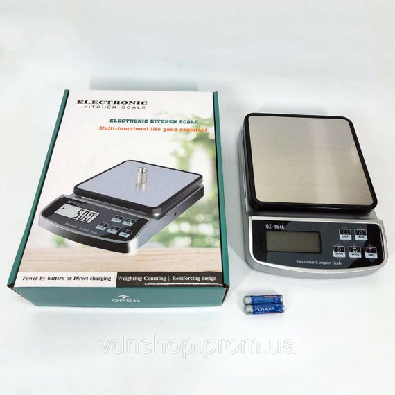 Кухонні ваги для харчових продуктів QZ-157A 10кг (1г), Компактні та зручні ваги для кухні PX-53 | Зображення 5