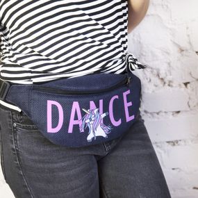 Сумка на пояс бананка Bumbag Dance 27x16 см (BB_19A011_BL)