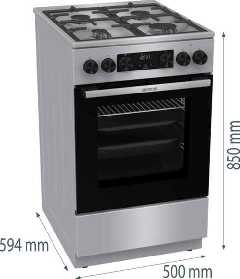 Комбінована плита Gorenje GKS5C70HXF | Зображення 6