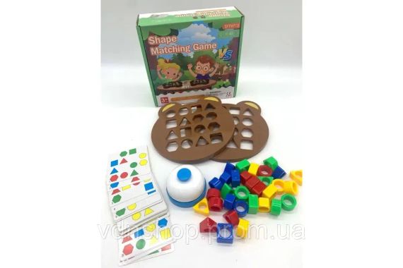 Настільна розвиваюча гра на відповідність форми та кольору | Зображення 2