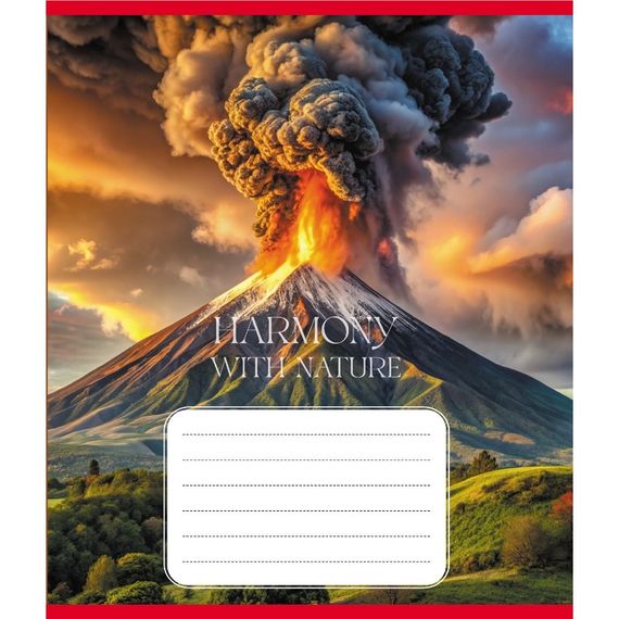 Зошит загальний "Гармонія з природою" 060-610277K-4 в клітинку, 60 аркушів