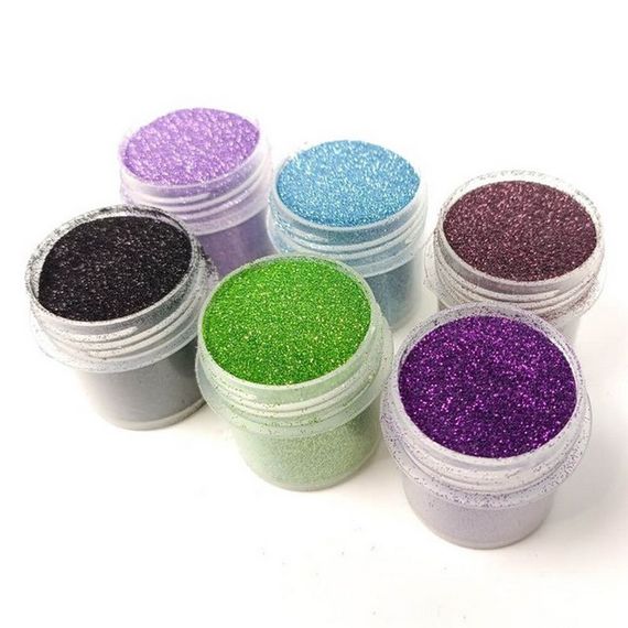 Набор глиттера для био-тату "Большой № 4" glitter-set-big-6x-4, 6 штук по 12 мл | Зображення 1