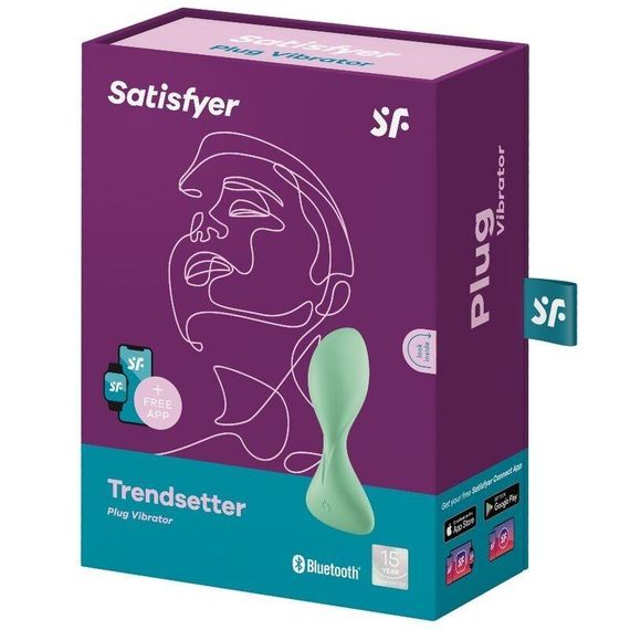 Анальная смарт-пробка с вибрацией Satisfyer Trendsetter Green | Зображення 3