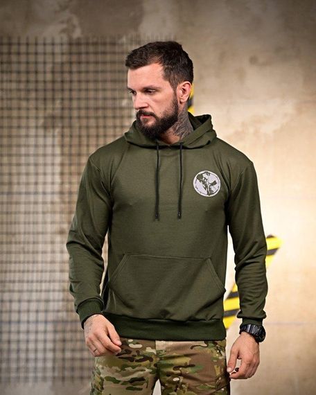 Мілiтарi Худі Prepare for Battle олива РП7394 | Зображення 1