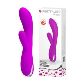 Вибратор с клиторальным стимулятором и функцией нагрева Pretty Love - Wilbur, BI-014588 Sex Aura