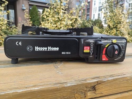 Туристическая газовая горелка плитка с пьезоподжигом + кейс Happy Home BDZ-155A | Зображення 2