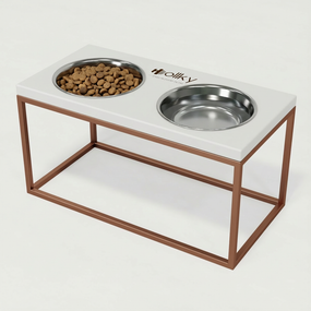 Миски на подставке для средних и больших собак Hollky Base L (2 × 0,95 л) BL-422120-GLWH