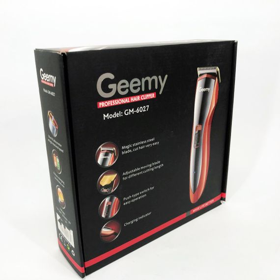 Машинка для стрижки волосся Pro Gemei GM-6027, Хороший бездротовий триммер, Практична машинка | Зображення 3