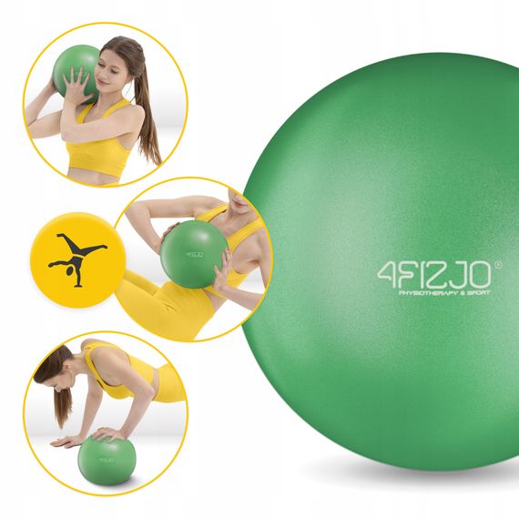 М'яч для пілатесу, йоги, реабілітації 4FIZJO 22 см Green (P-5905973404853) | Зображення 4