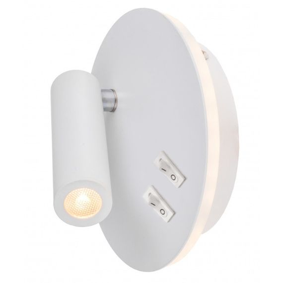 Подсветка настенная накладная LED AL-511/7W+3W WH | Зображення 1