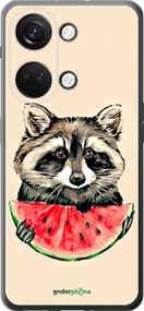 Чохол на OnePlus Nord 3 Єнотик з кавуном "4605u-3416-2448"