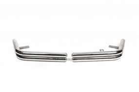 Задні куточки AK003-double (2 шт., нерж) для Volkswagen T5 Transporter 2003-2010 рр