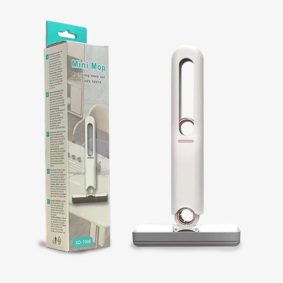 Портативне диво міні швабра MINI MOP з автовіджимом, ручна мінішвабра для прибирання, губка для прибирання | Зображення 4
