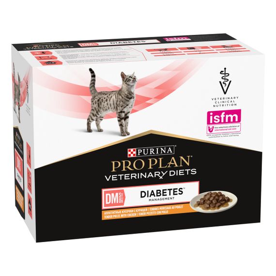 Влажный корм для кошек с диабетом Purina Veterinary Diets DM Diabetes 85 гр х 10 шт | Зображення 1