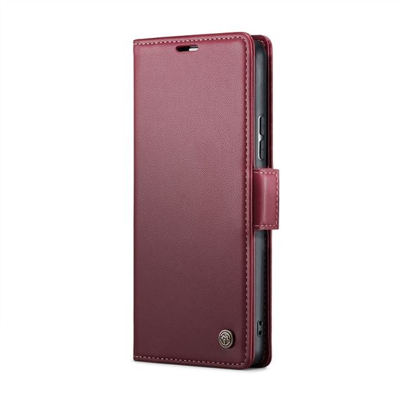 Шкіряний чохол-книжка Retro Case для Xiaomi Redmi Note 13 Pro / Poco M6 Pro колір Червоний | Зображення 3