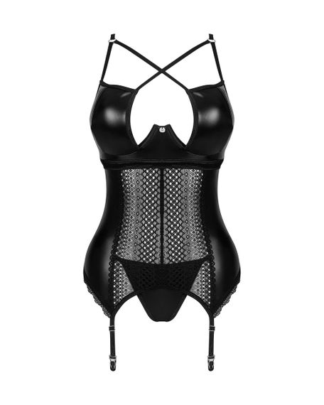 Корсет Obsessive Norides corset Черный XS/S | Зображення 4