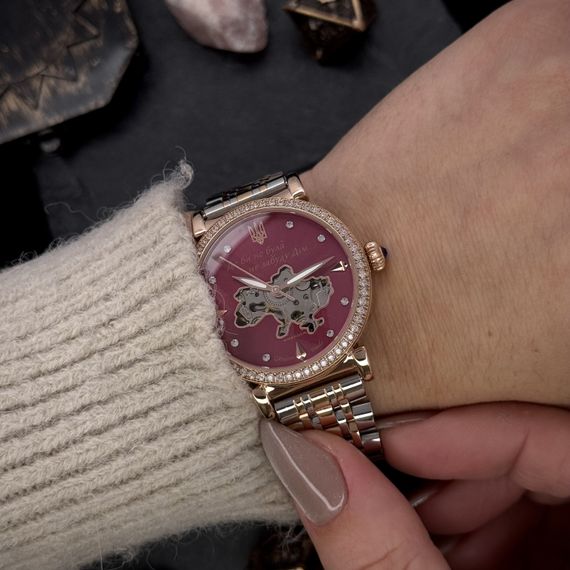 Годинник наручний Awarder 047 Silver-Gold-Pink | Зображення 7