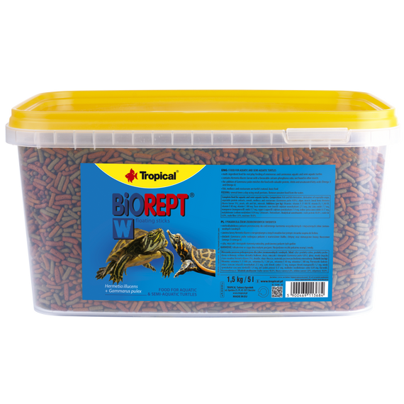 Корм Tropical Biorept W для водоплавних черепах гранули 1,5 кг