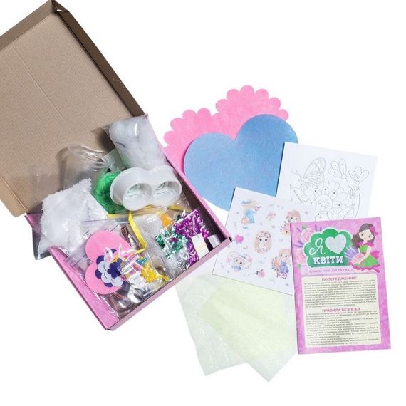 Большой набор для творчества "Я люблю цветы" 10100652, 8 изделий своими руками | Зображення 2