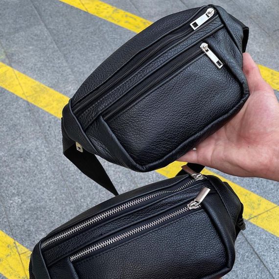 Бананка з натуральної шкіри. Відмінна якість сумки на пояс. Модель: 74132 | Зображення 6