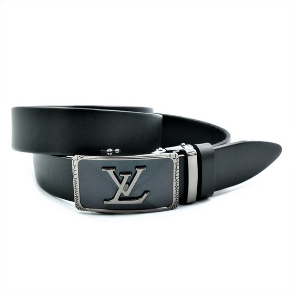 Мужской кожаный ремень Louis Vuitton Цвет Черный brnd-40k-ua-091 | Зображення 1