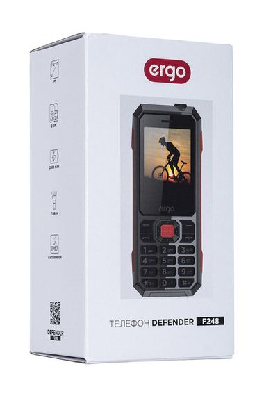 Мобільний телефон ERGO F248 Defender Dual Sim Green | Зображення 6