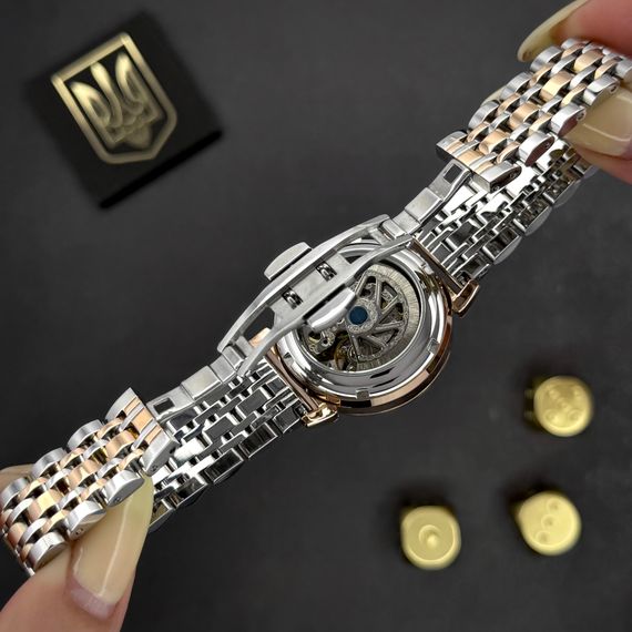 Класичний жіночий годинник Awarder 047 Де би не була Silver-Gold-Black, водонепроникний | Зображення 5