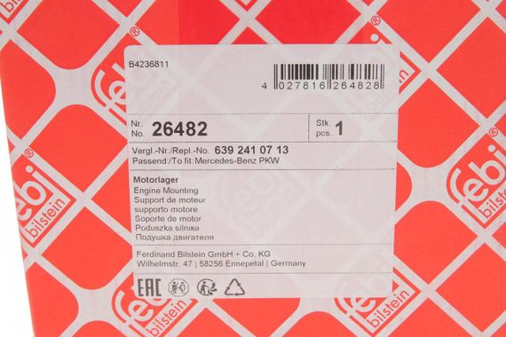 Подушка двигуна передня Mercedes Benz Vito W639 03- 26482 | Зображення 3