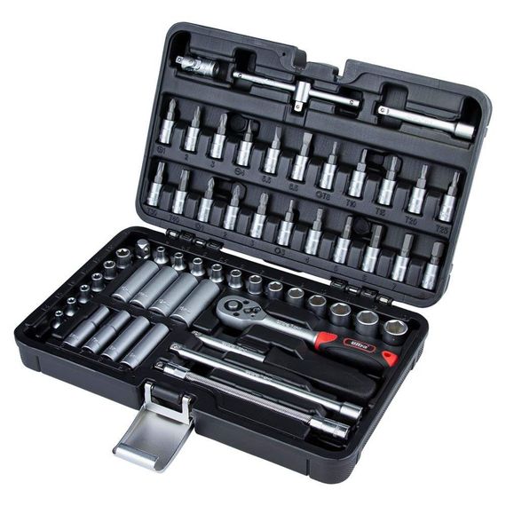 Набір насадок торцевих і біт Ultra 1/4" 56 шт CrV Taiwan (6003172)