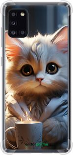 Чохол на Samsung Galaxy A31 A315F Білий кіт "5646sp-1908-2448"