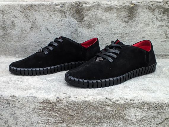 Замшеві чоловічі мокасини Prime Shoes чорний 41 розмір | Зображення 3