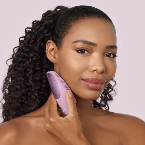 Електронна звукова термо щітка для обличчя GESKE Sonic Thermo Facial Brush 6в1 pink | Зображення 3