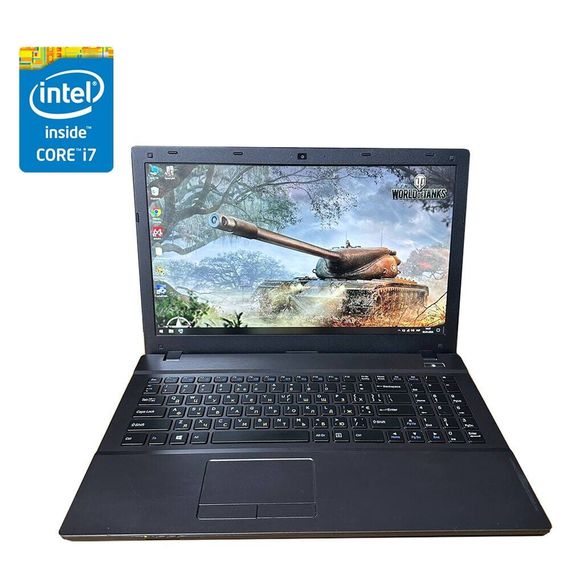 Ноутбук Б-клас Clevo W54 55SU1 / 15.6" (1920x1080) TN / Intel Core i7-4712MQ (4 (8) ядра по 2.3 - 3.3 GHz) / 8 GB DDR3 / 128 GB SSD / Intel HD Graphics 4600 / WebCam б/в