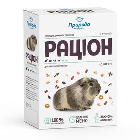 Корм для середніх гризунів Раціон Природа 1,5 кг