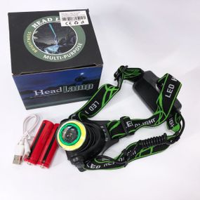 Ліхтар на голову для гаража і дачі T106-T6+COB, Тактичний ліхтар на голову Налобний для сто AZ-40