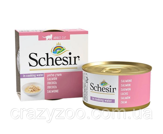 Вологий корм для котів Schesir Salmon з лосем 85 г 750150 | Зображення 1