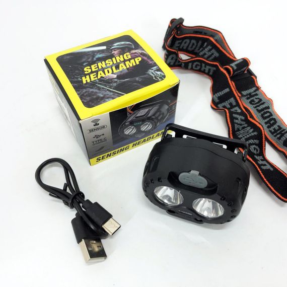 Легкий налобный фонарь для рыбалки Bailong, Фонарь для ночной езды Очень мощный налобный ZK-59 | Зображення 7