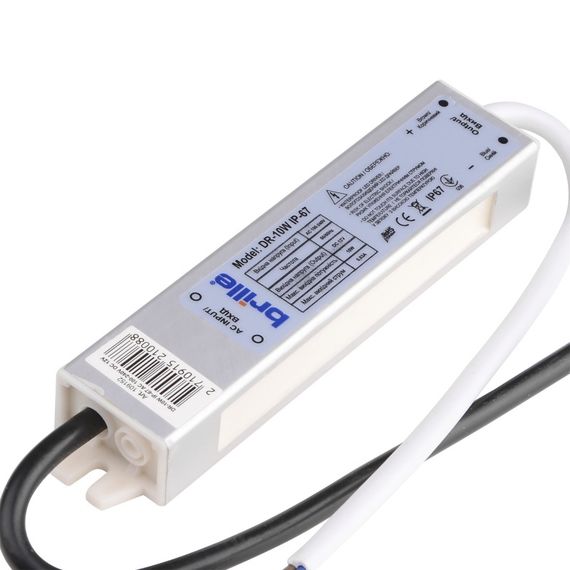 Блок питания влагозащищенный led DR-10W IP-67 AC 100-240V DC 12V | Зображення 2