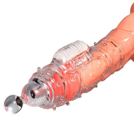 Насадка з вібрацією для збільшення пеніса "Crystal Skin Penishulle Vibro" синій | Зображення 1