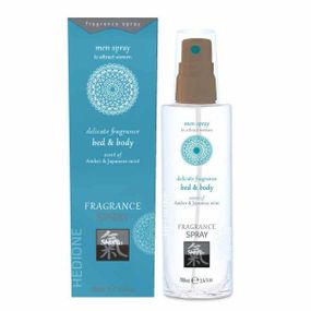 Спрей для тела и постели с феромонами и афродизиаками Shiatsu Fragrance Янтарь и японская мята,100мл sexstyle