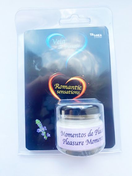 Свічка для масажу PLEASURE MOMENTS лаванада Sex Aura