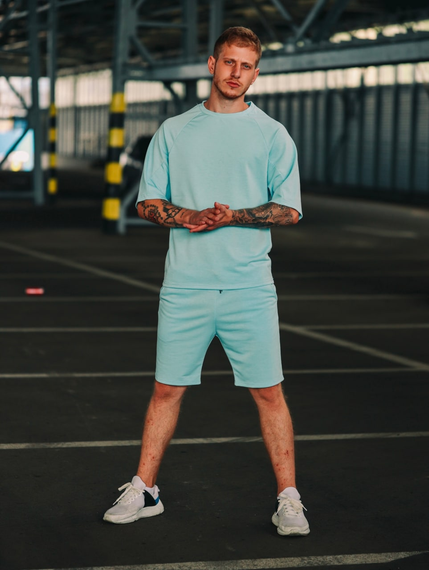 Комплект Оверсайз лето голубой S | Зображення 3