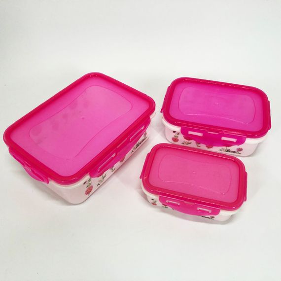 Комплект пластикових судків UNIQUE UN-1511. Колір: рожевий CR-29 | Зображення 4