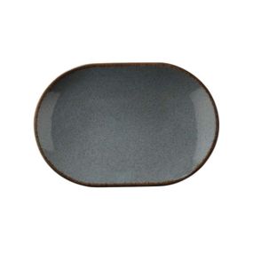 Тарелка обеденная овальная Colorx CXOFD-24-KY-730-P-01 24 см серая