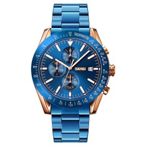 Годинник S2kmei 9253RGBU Rose Gold-Blue