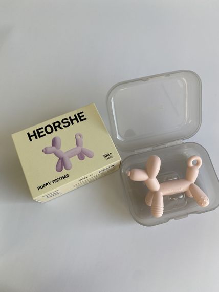 Силіконовий прорізувач HEORSHE Puppy Pink | Зображення 1