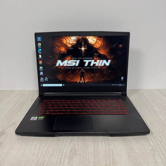 Ігровий ноутбук MSI GF63 Thin 10UC / 15.6" (1920x1080) IPS / Intel Core i5-10500H (6 (12) ядра по 2.5 - 4.5 GHz) / 16 GB DDR4 / 512 GB SSD / nVidia GeForce RTX 3050, 4 GB GDDR6, 128-bit / WebCam б/в | Зображення 1