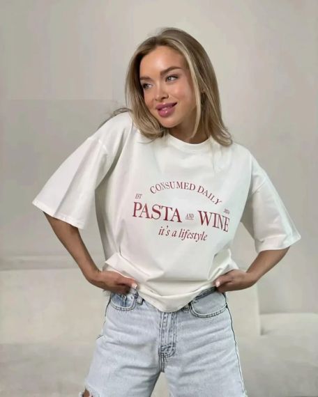 Футболка жіноча з принтом повсякденна XL Білий