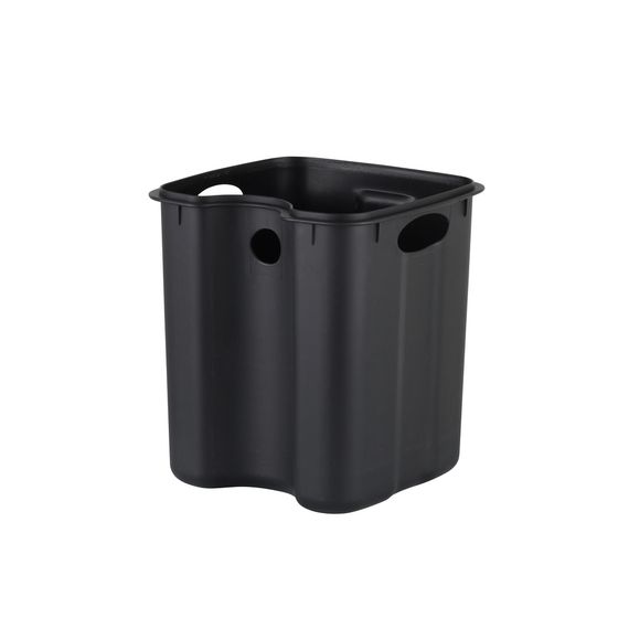 Відро для сміття з плавним закриттям квадратне ZERIX KUBIX-TC0106 SS COLOR 6л (колір нержавійка) (ZX5889) | Зображення 1