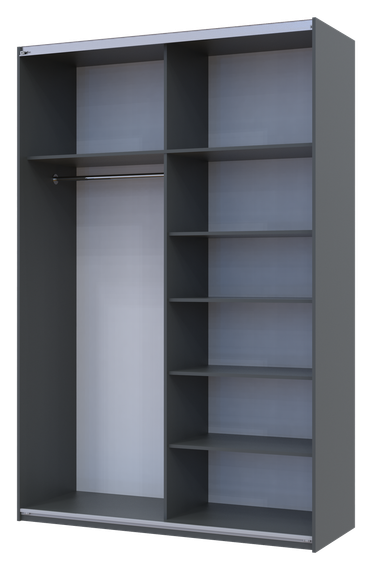 Шкаф-купе двухдверный Doros G-Caiser 160х60х240 см Графит/Дуб евок (DRS-011039) | Зображення 4